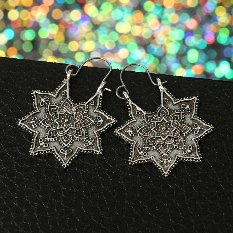 Богемные винтажные этнические Висячие серьги для женщин женские свадебные