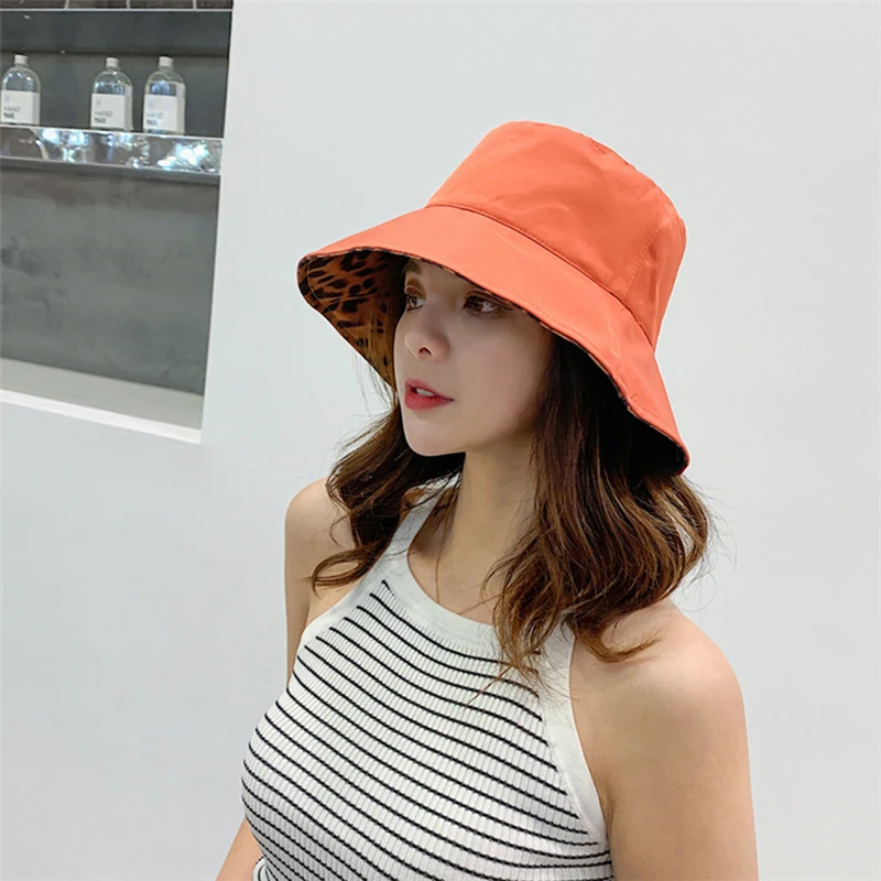 LA 2019 леопардовая шляпа ведро Рыбацкая уличная для путешествий солнцезащитная