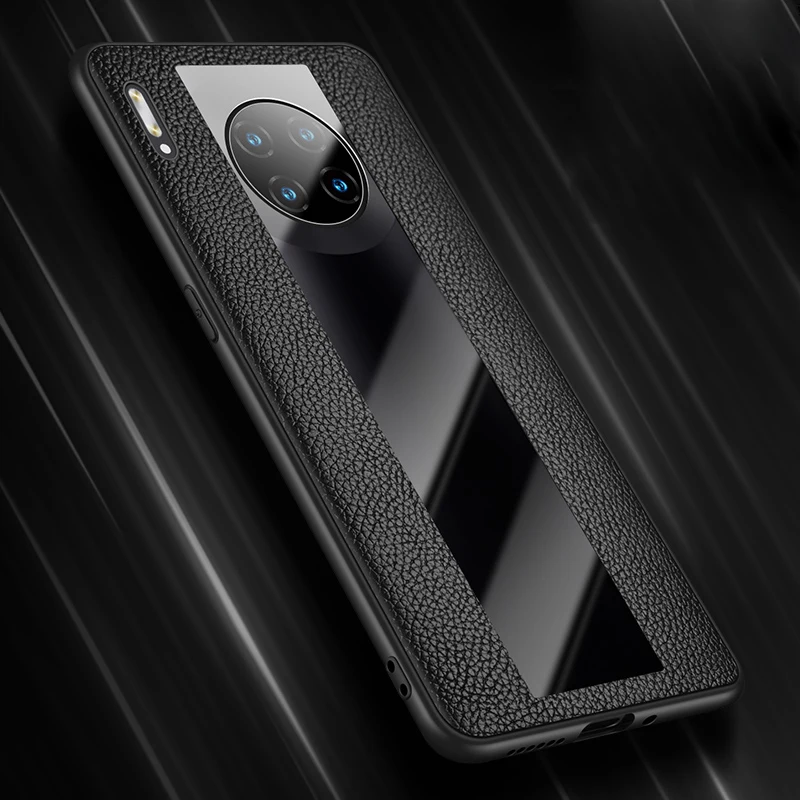 Модный чехол для Huawei Mate 30 Pro прозрачный стеклянный зеркальный защитный RS дизайн