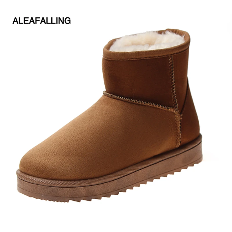 Aleafalling/Классические Теплые ботинки на шнуровке женские хлопковые Модные