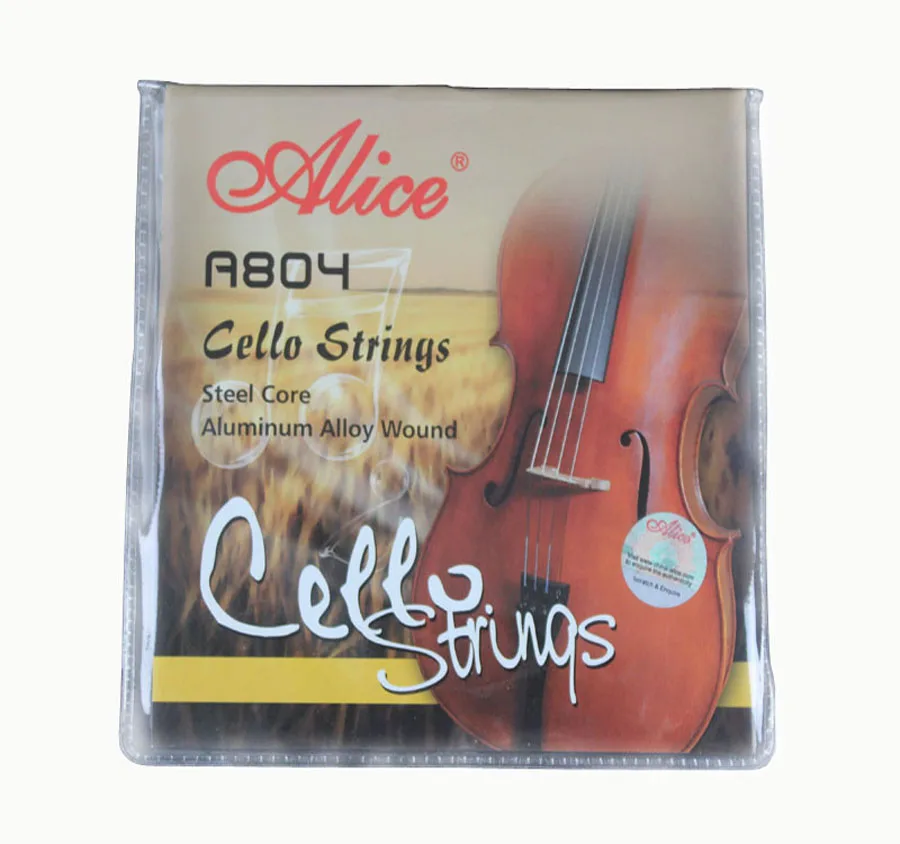 10 Sets Alice Cello Strings ADGC Steel Core Aluminum Alloy Wound 4/4-1/2 A804 enlarge