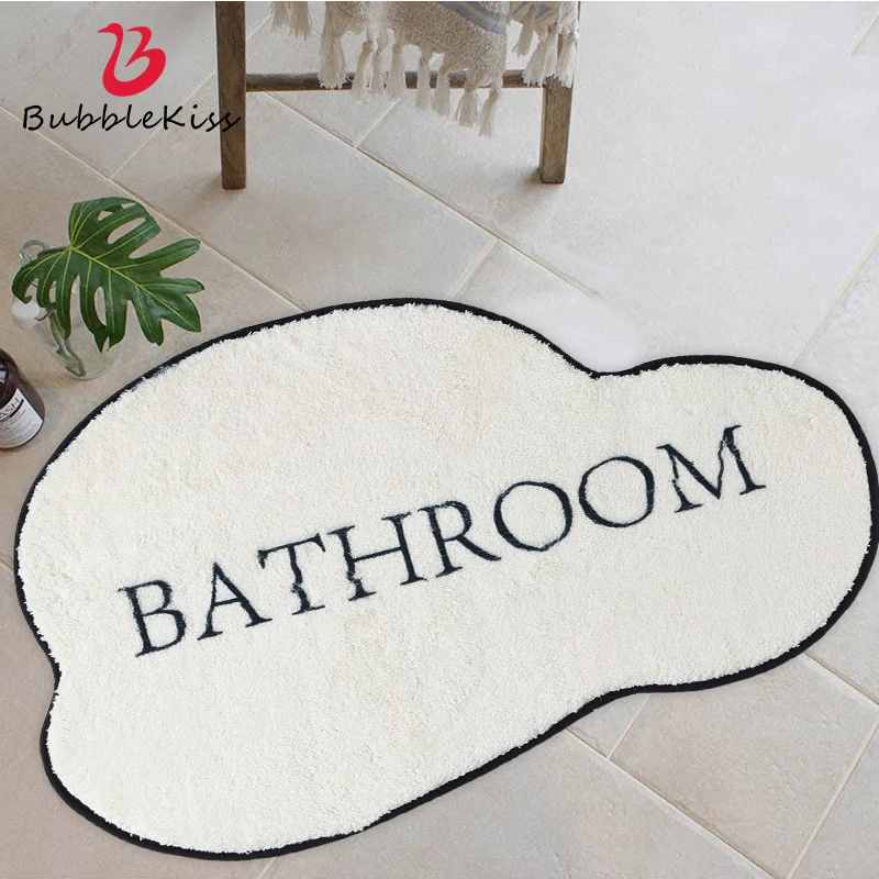 

Bubble Kiss Shaggy Water Absorption Bathroom Mat White Cloud Area Rugs For Bedroom Decor Creative Carpet For Living Room