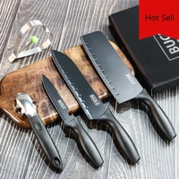 five piece kitchen kitchen knife black steel knife set stainless steel kitchen utensils household knives