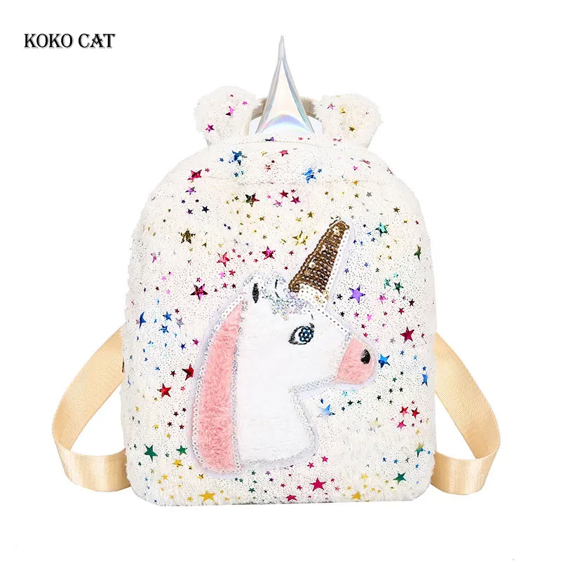 Плюшевые школьные ранцы с котом Koko для девочек-подростков Женский дорожный