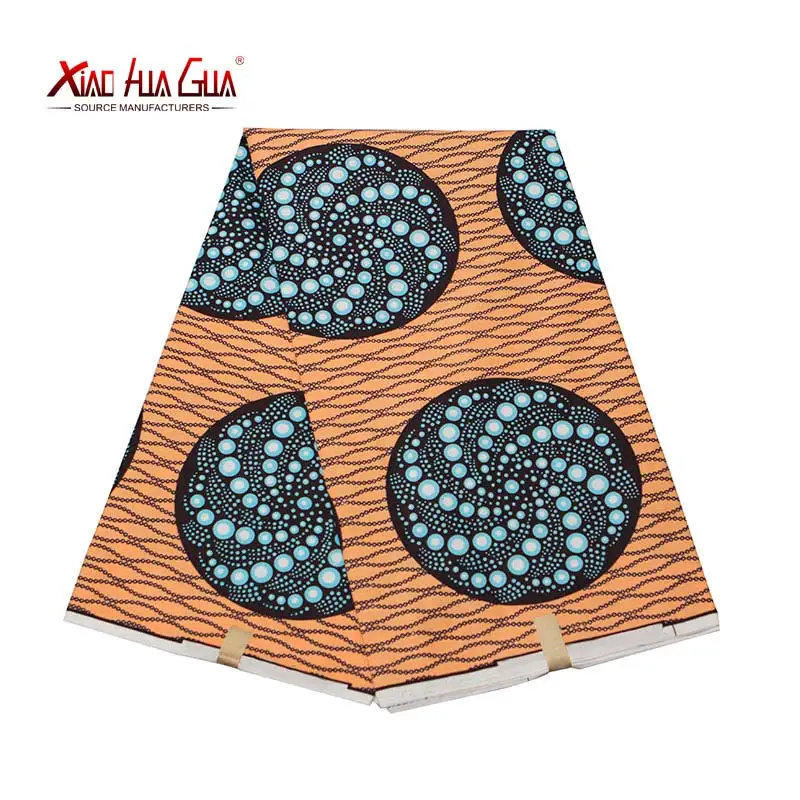 

2021 African Wax Polyester Wax Fabric Cheapest Wholesale High Quality Ankara African Wax Print Fabric FP6289