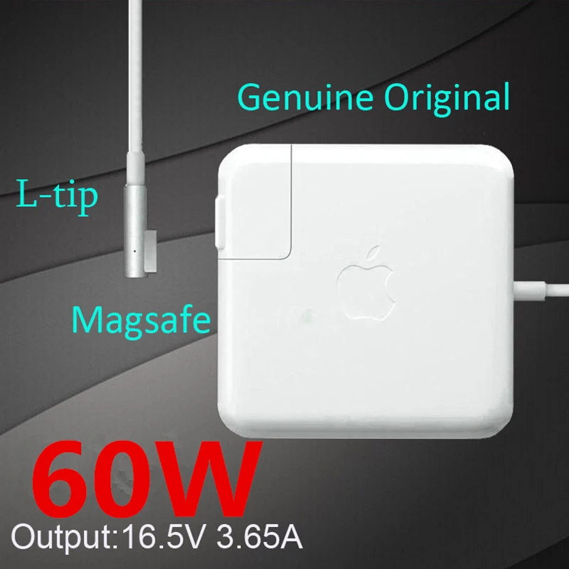 

100% Original With Apple LOGO 60W MagSaf* Notebook Laptops Power Adapter Charger For Macbook Pro 13'' A1184 A1330 A1344 A1278