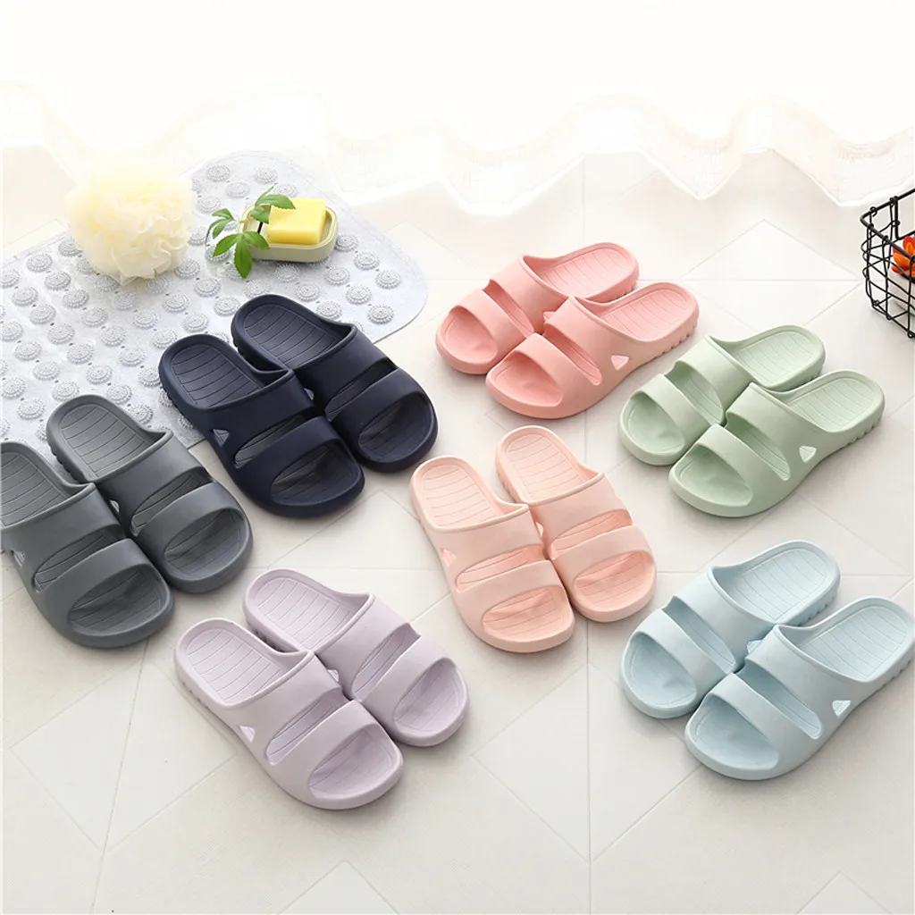 

New Hot Sale Men&women Home Indoors Floor Family Shoes Shower Skidproof Beach Shoes Men Flip Flop Non Slip Slippers Summer