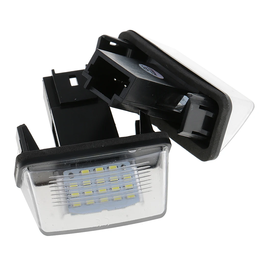 2 шт. Замена 18 SMD белый светодиодный номерной знак света для Citroen C3 C4 C5 C6 Saxo |