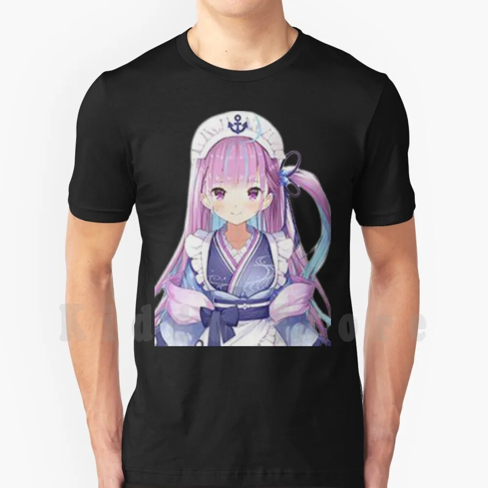 

Minato Aqua Футболка с принтом для мужчин хлопковая новая крутая футболка Hololive Vtuber аниме Hololive Inugami Korone Kiryu