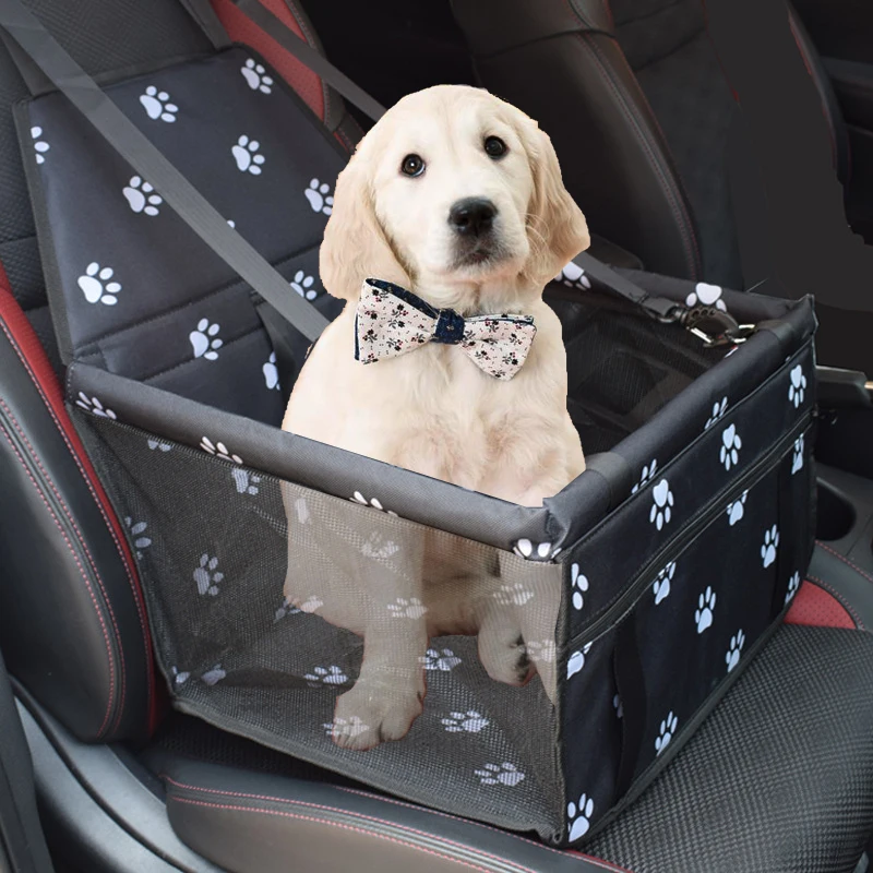 

Pet dog car carrier seat bag mesh mesh hanging bag breathable waterproof folding hammock pet bag cat and dog safety travel net