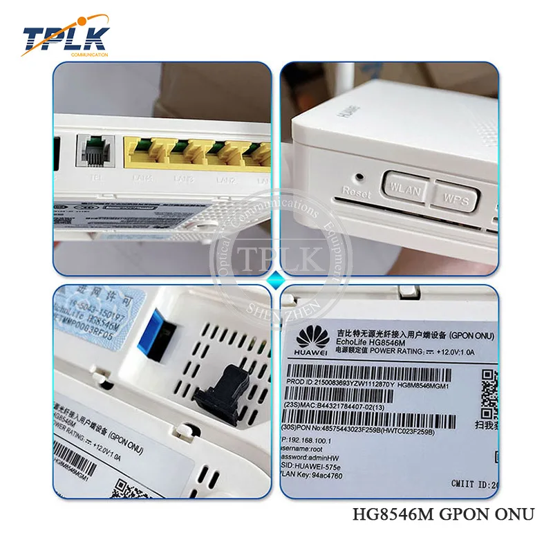 Терминал GPON ONU ONT 15 шт./лот huawei HG8546M режим маршрута HGU порт 1GE + 3FE 1 телефон wifi Gpon |