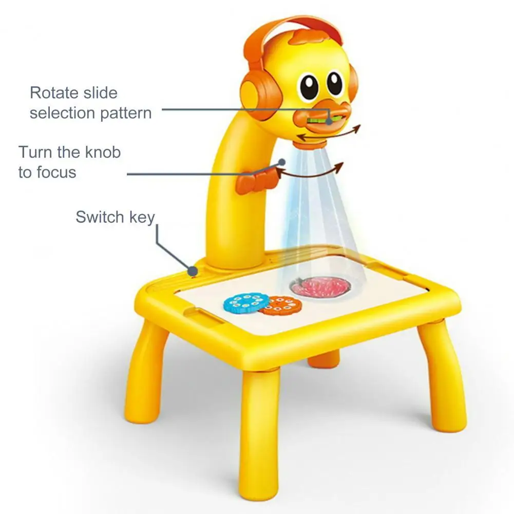 

ABS Beautiful Dreamy Projection Study Desk Long Lifespan Educational Projection Toy Promote Imaginative Ability for Home