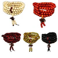 5 color 108 0 8cm prayer beads buddhist buddha bracelet necklace wooden bangle jewelry for men women jewelry