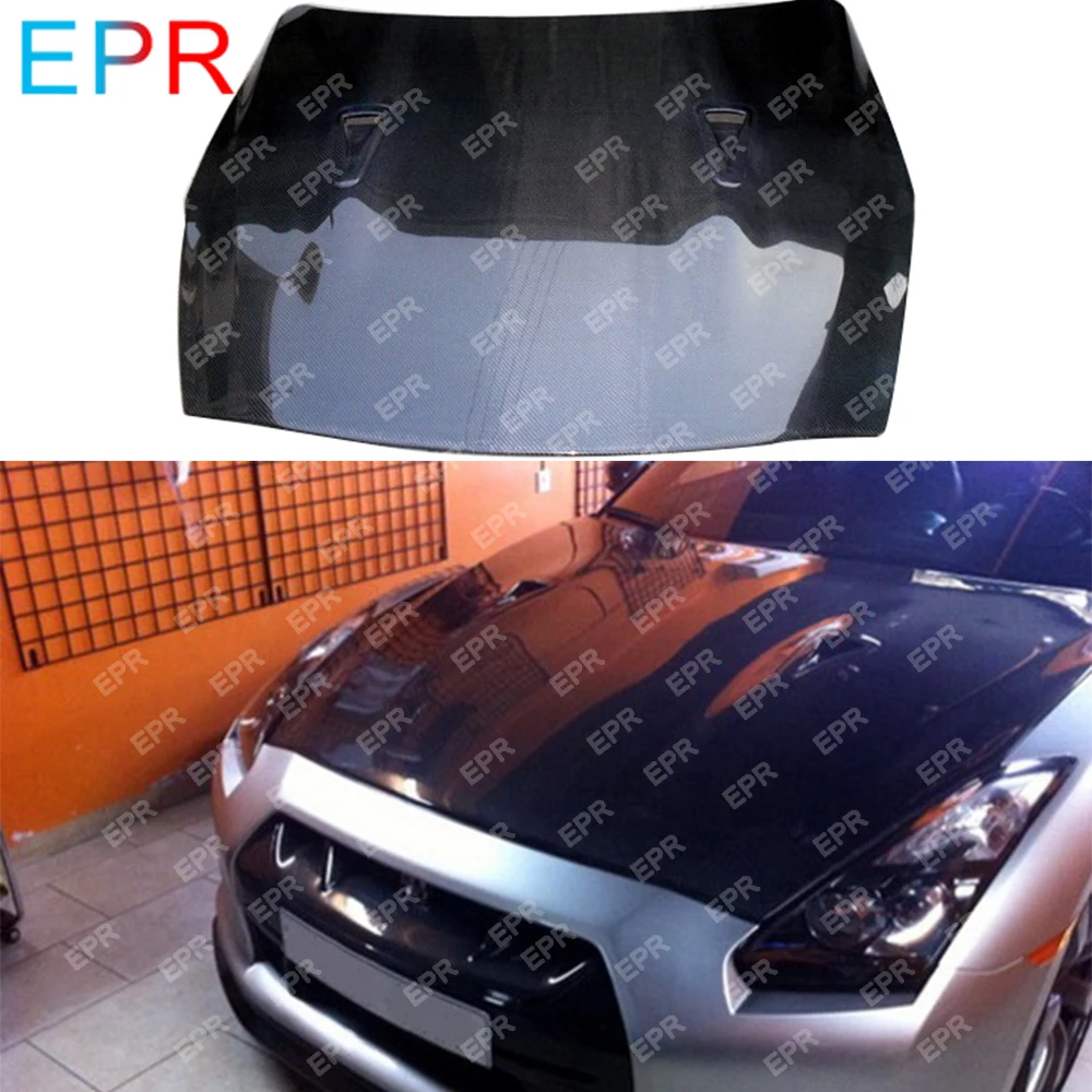Для Nissan GTR R35 OEM стиль карбоновый волоконный капот набор для настройки части