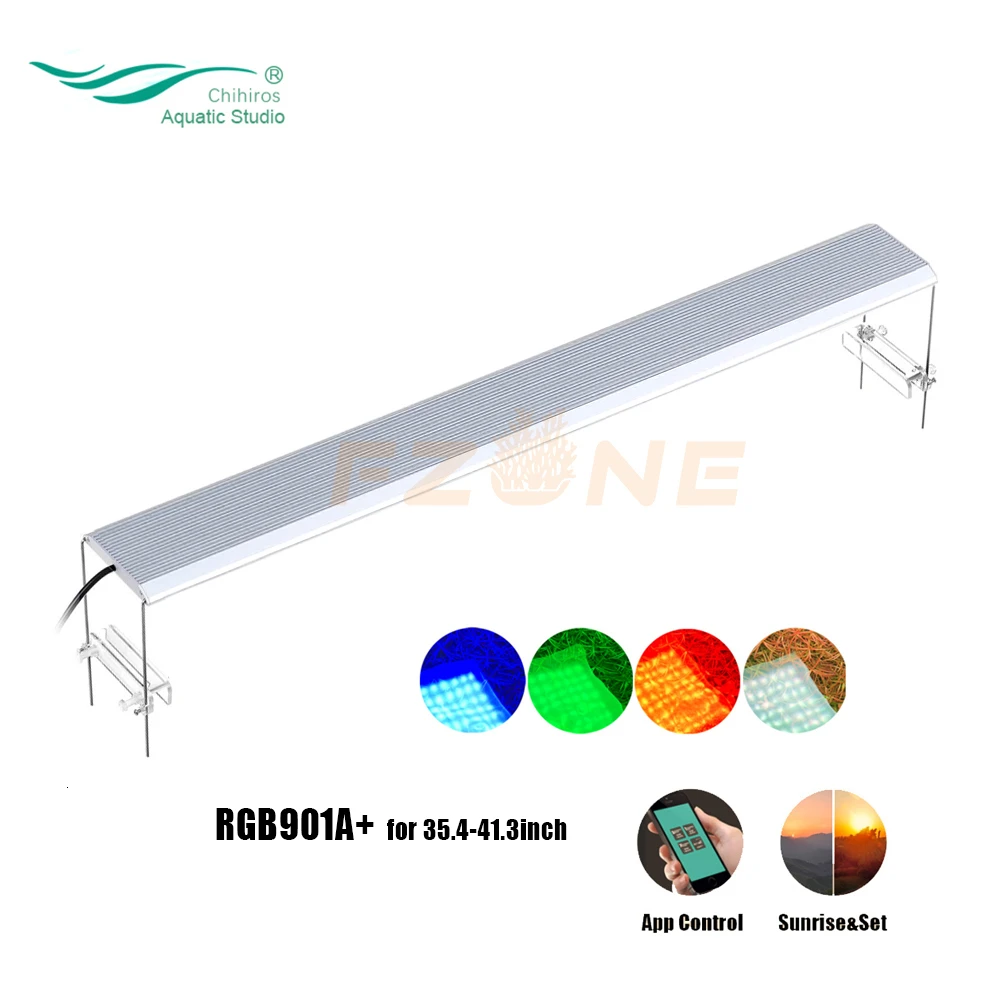 Chihiros RGB A Plus Serail App контроль светодиодный Aqaurium RGB светодиодный светильник с 3 тусклыми каналами стиль ada для аквариумных растений светодиодный светильник - Цвет: RGB A90Plus