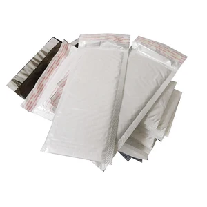50 шт. белый пенопластовый конверт сумки уплотнения собственной личности конверты проложенные пересылая конверты с пузырьковый почтовый пакет доставка упаковочный пакет