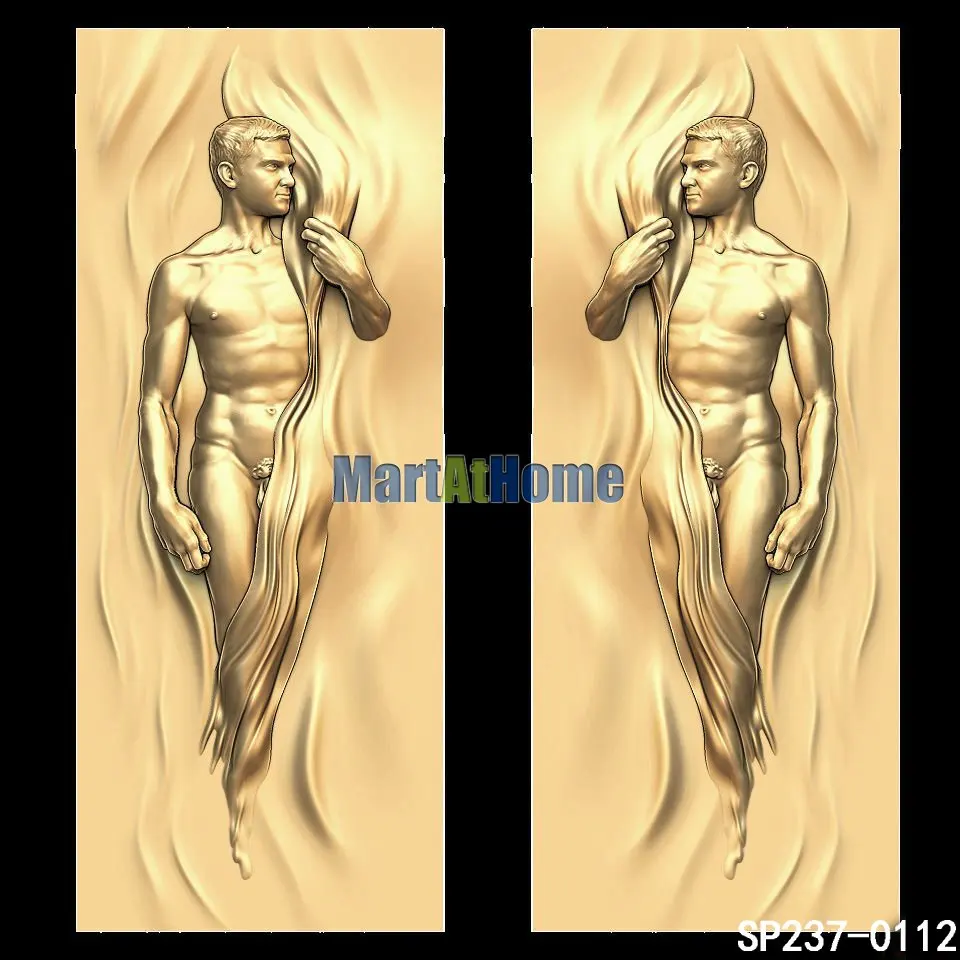 Декор двери для мужчин и женщин 3D STL модель ЧПУ гравировки печати рельеф