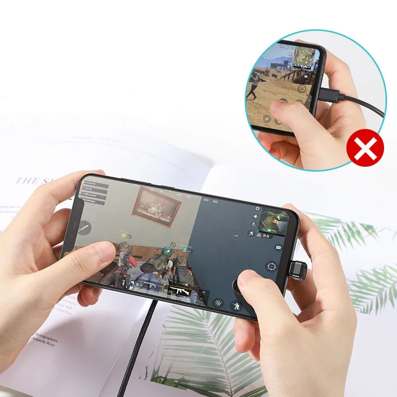U-shape USB C gaming cable 2.1A fast charging & data Sync convenient for you playing game while | Мобильные телефоны и