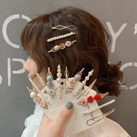korea style fashion pearl hair clip for women romantic female jewelry hairpin 2021 accessories hair stick barrettes wholesale