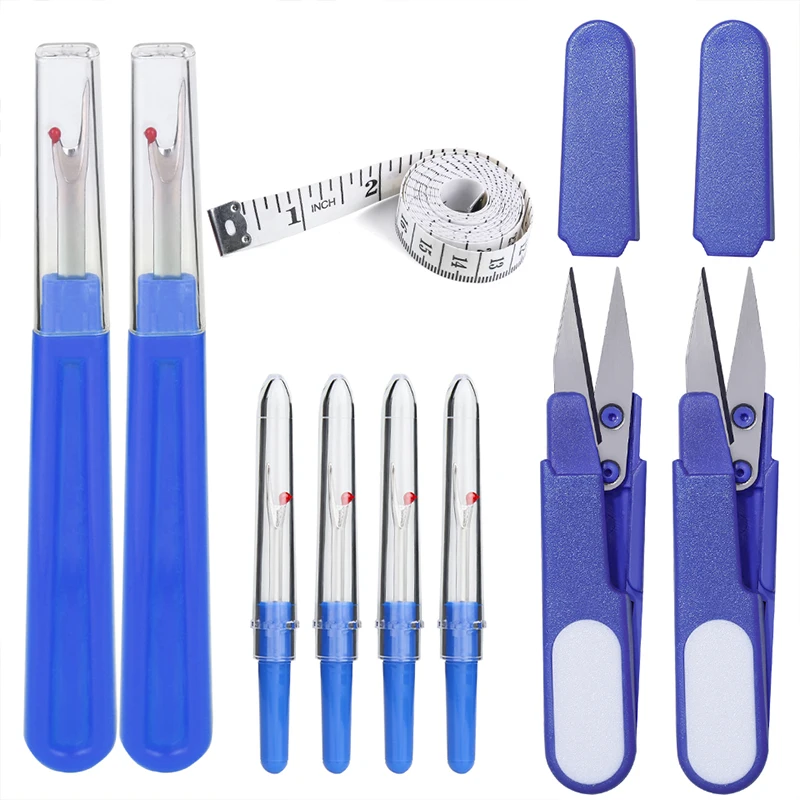 

RORGETO Sewing Seam Rippers Trimming Scissors With Soft Tape Measure Ruler Stitch Unpicker DIY Quilting Sewing Tools