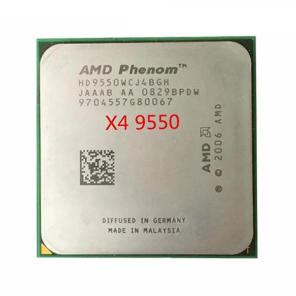 Бесплатная доставка X4 9550 процессор 2 2G AM2 +/ 940 Pin/двухъядерный/2 Мб Кэш L2/95 Вт ЦПУ|940
