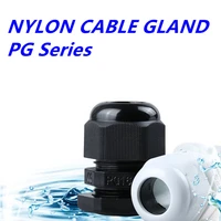 50pcs combo pg7 pg9 pg11 pg13 5 4 types assorted nylon66 cable glands waterproof level 13 18mm cable joint