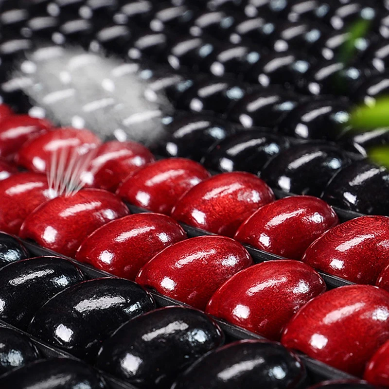 vender 5 Estilos De Carro Frente Assento Almofadas Capa Lavável 1 Peça Puro Natural Contas De Madeira Antiderrapante Confortável Universal Tapete Protetor Almofada
