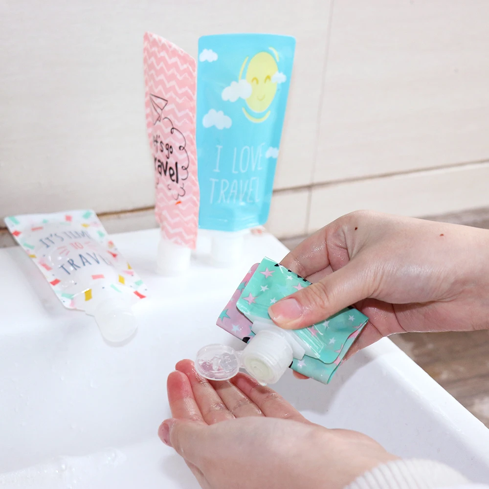 100 мл портативный дозатор мыла гелевые пакеты для душа дорожные аксессуары