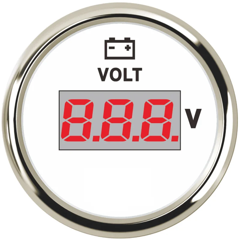 

52MM Gauge Voltmeter 8-32V Volt Meter Auto Universal Voltage For Marine Boat Automobile Truck Motorcycle Accessories 12V 24V
