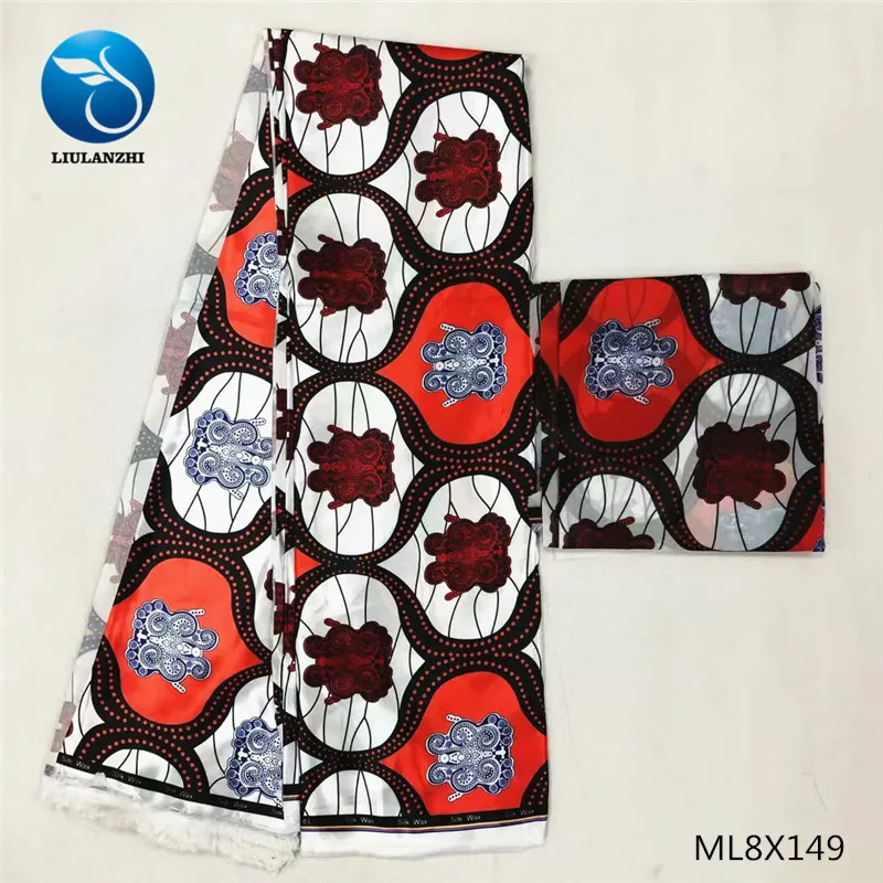 ML8X149 LIULANZHI вощеная ткань нигерийская шелковая воск Анкара печать восковая ткань s ML8X99 - Цвет: ML8X149