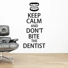 Виниловые Настенные стикеры Keep Calm с зубами, стоматология, интерьер, фотообои S3