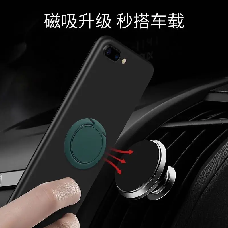 extremely thin luxury metal mobile phone socket holder universal telephone magnetic car bracket stand accessories finger ring free global shipping