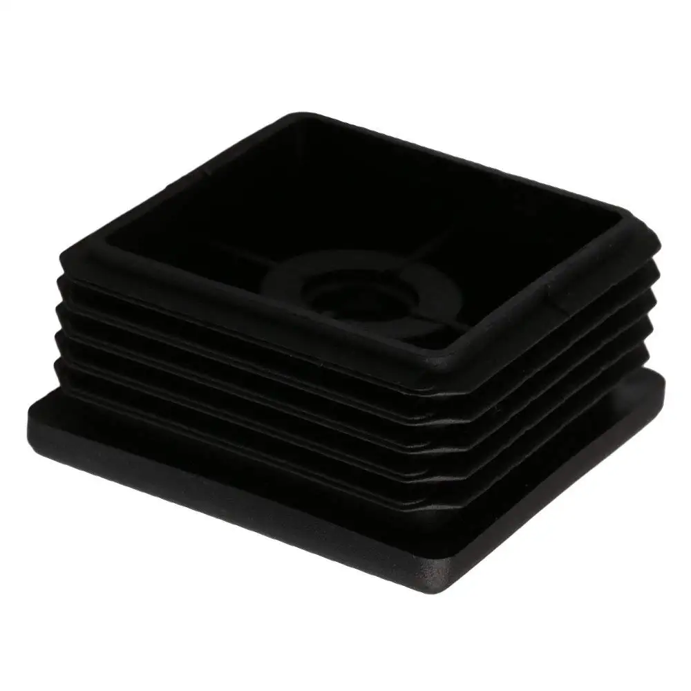 Черный Пластик ножки мебели Вилки гашения торцевыми крышками вставки для