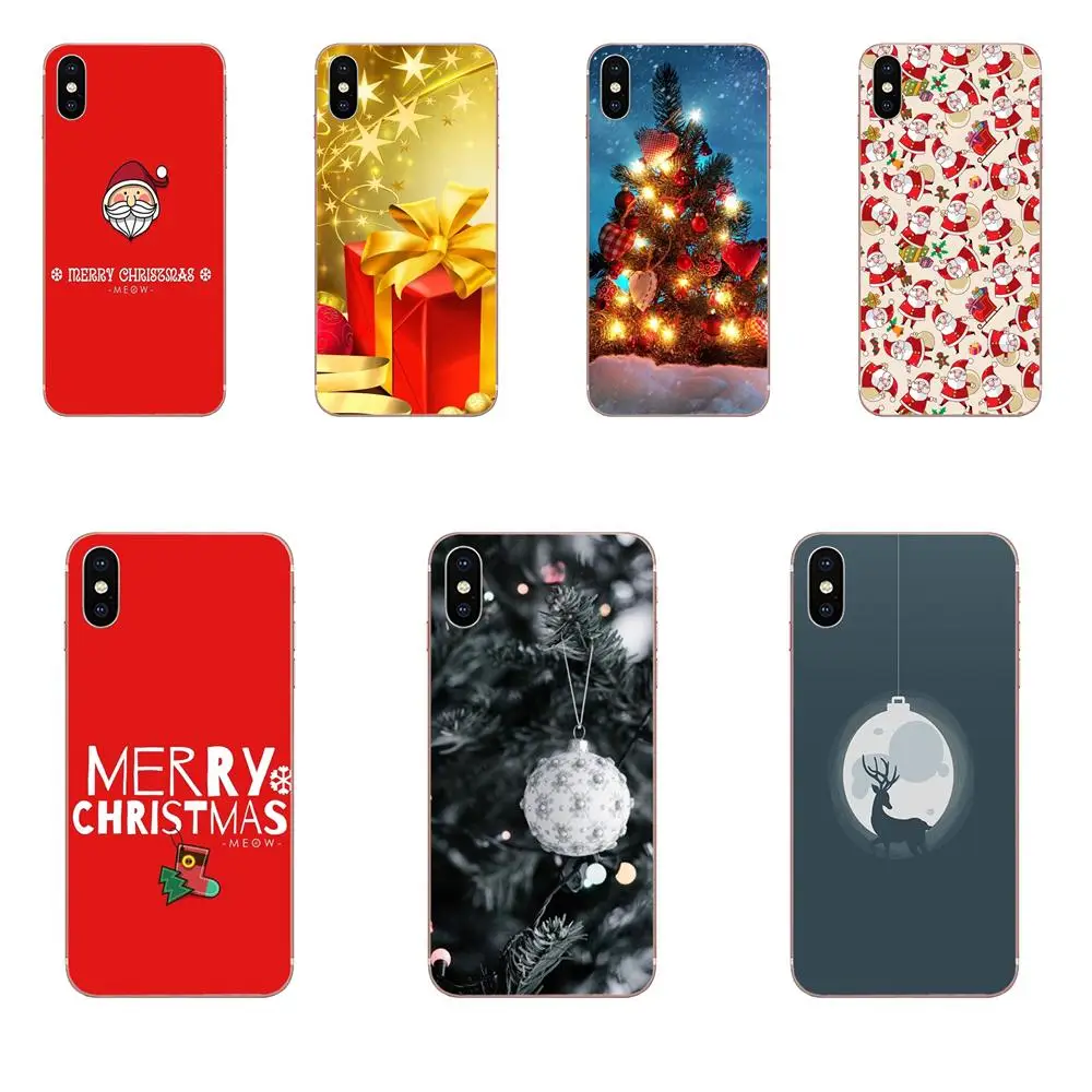 Рождество снег Санта елка новый год 2018 для HTC Desire 530 626 628 630 816 820 830 One A9 M7 M8 M9 M10 E9 U11 U12