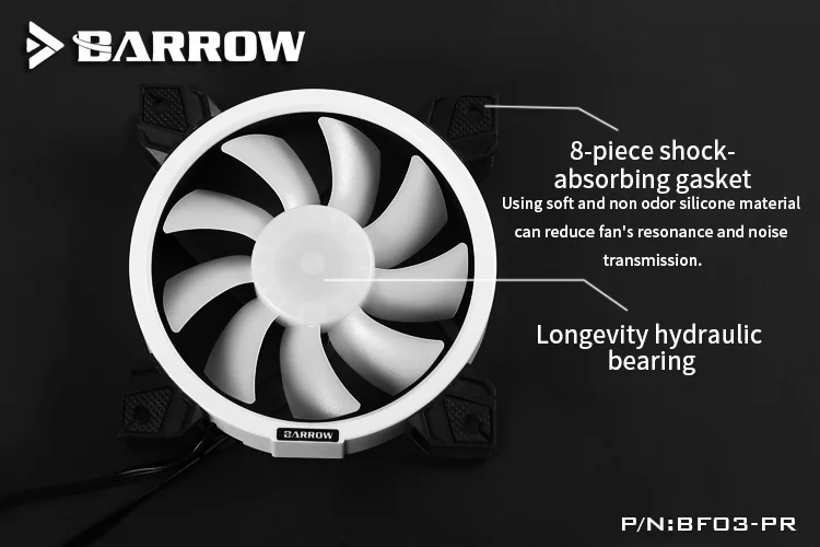 Barrow BF03 PR LRC2.0 (5 В 6 контактов) осветительные PWM вентиляторы кулеры с водяным