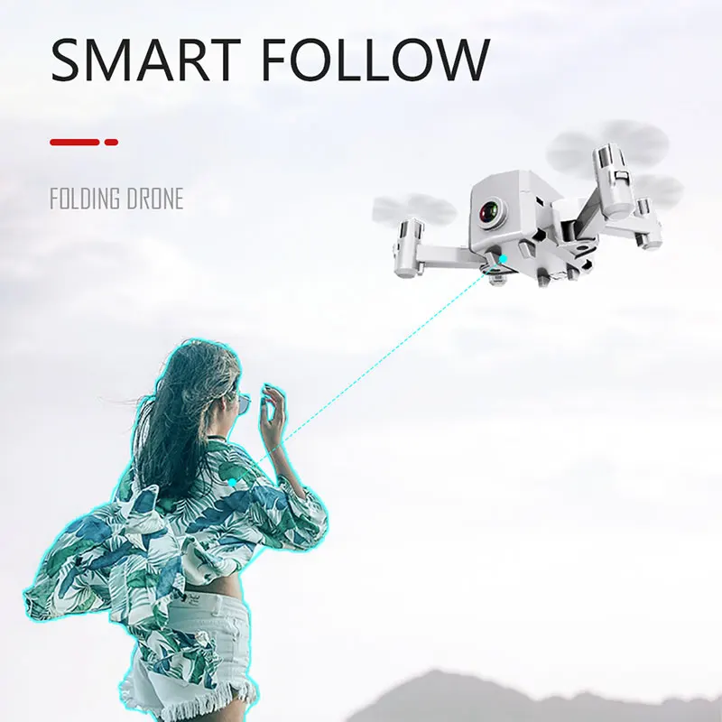 Мини складной Радиоуправляемый Дрон HD камера микро Квадрокоптер L102 WiFi FPV умная