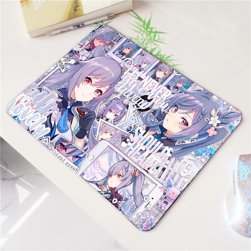 

MRGLZYgenshin Impact Anime Mouse Pad Advertising Custom Game Table Mat Rubber Cloth Mouse Pad Game Accessories Mouse Pad