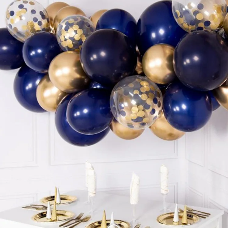 10pcs 5/10/12inch Ink Blue Latex Balloons Dark Helium Air Balloon Birthday Wedding Decoration Party Supplies Globos | Дом и сад