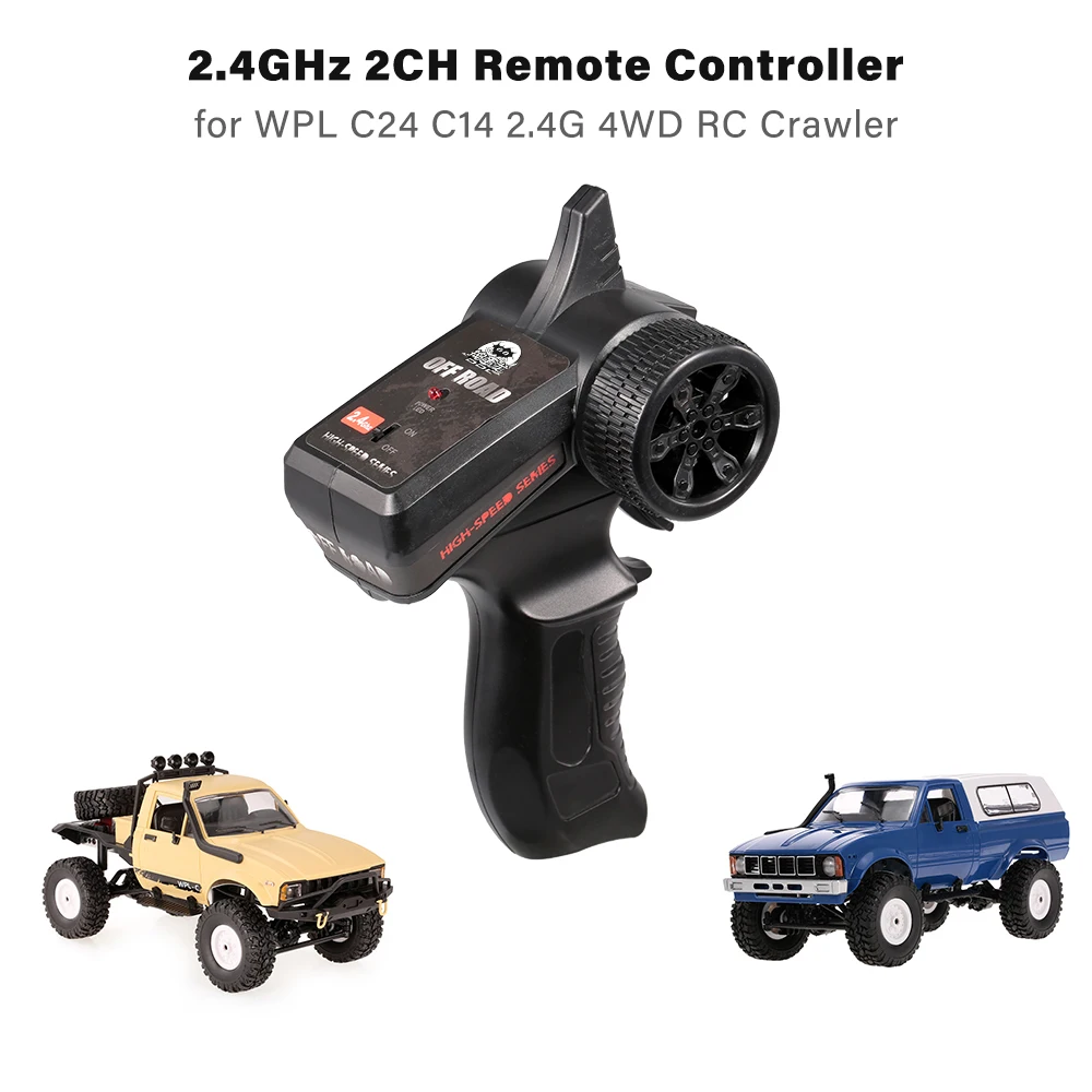 Пульт дистанционного управления передатчиком 2 4 ГГц 2CH для WPL C24 C14 4G 4WD