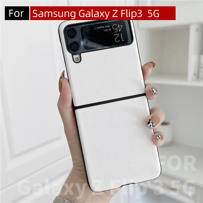 

Однотонный Чехол-книжка из искусственной кожи для Samsung Galaxy Z, чехол-книжка 3 Для Galaxy Z, флип-чехол для телефона, F7110