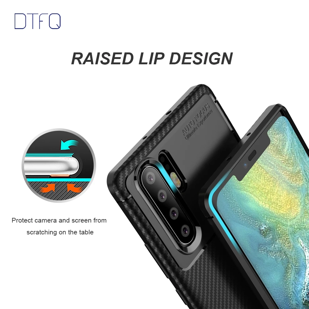 DTFQ чехол для huawei P30 Lite Pro Мягкая силиконовая задняя крышка ТПУ противоударный