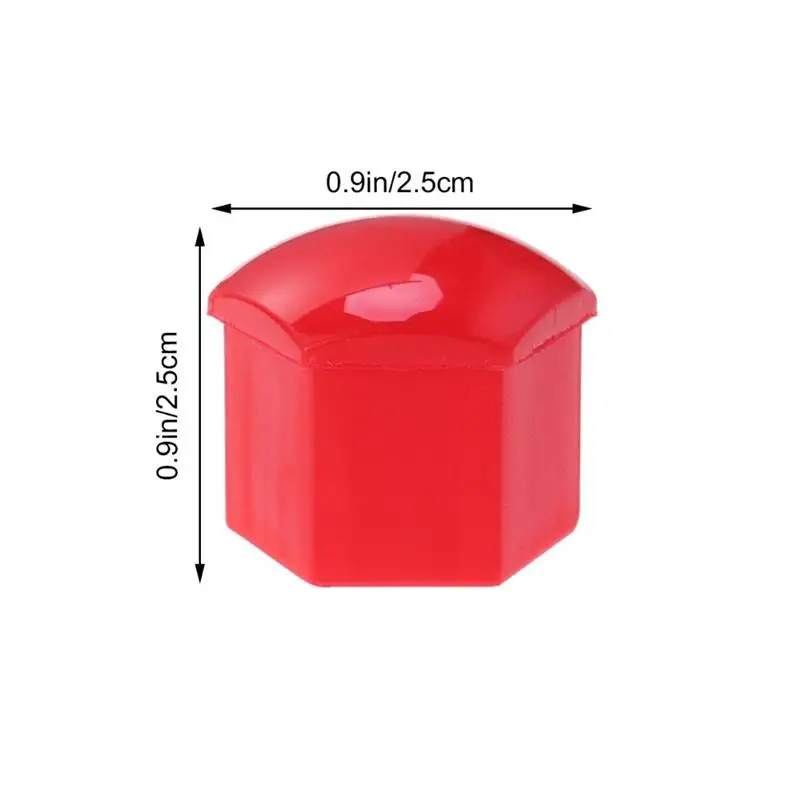 20 шт. 21 мм Шестигранная гайка для колес чехлы болтов винтовая защита колпачки