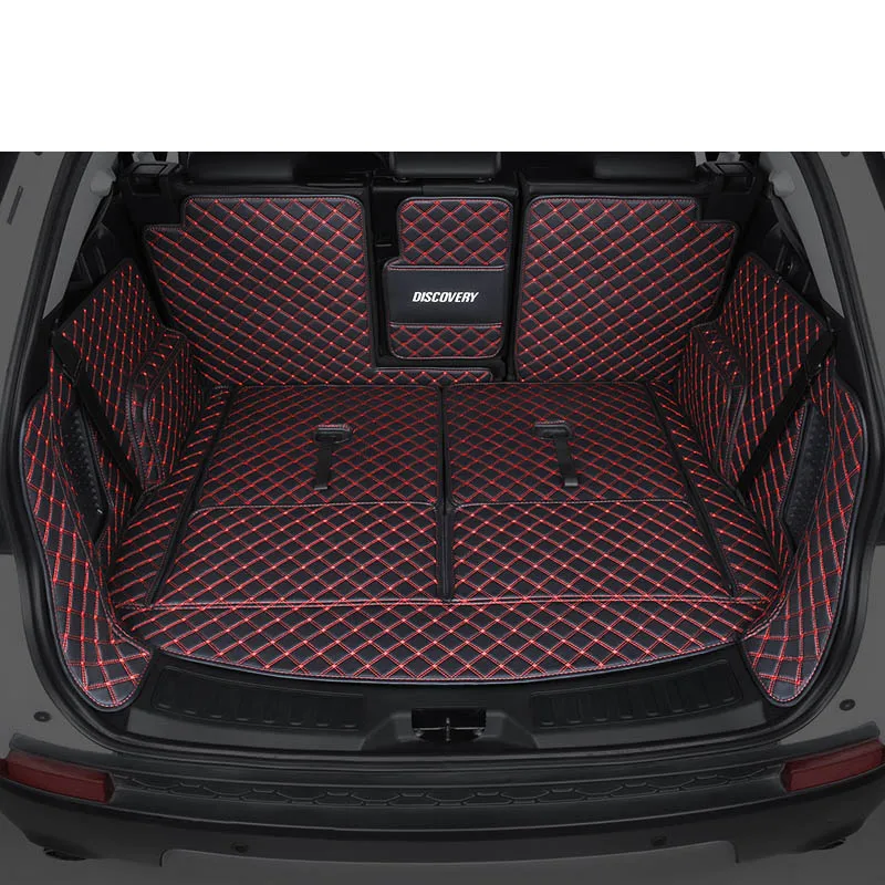 Кожаный коврик для багажника автомобиля Ленд Ровер Дискавери 5 LR5 2017 2018 2019 2020 2021 2022