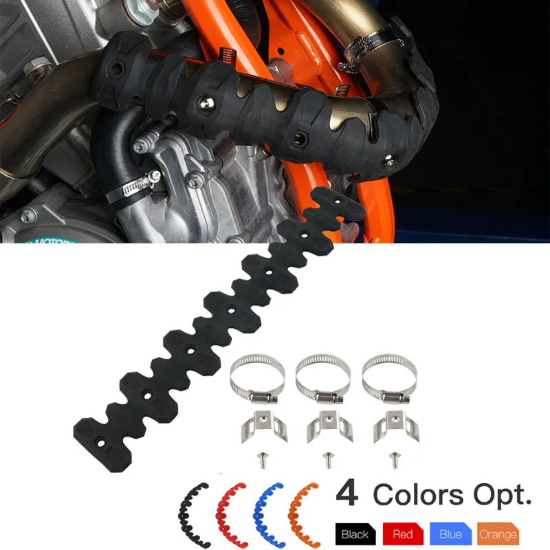 4-тактный выхлопной тепловой экран глушитель Защитная крышка для KTM SXF EXCF SMR BETA RR Honda CRF Suzuki RMZ400 450 SHERCO SEFR