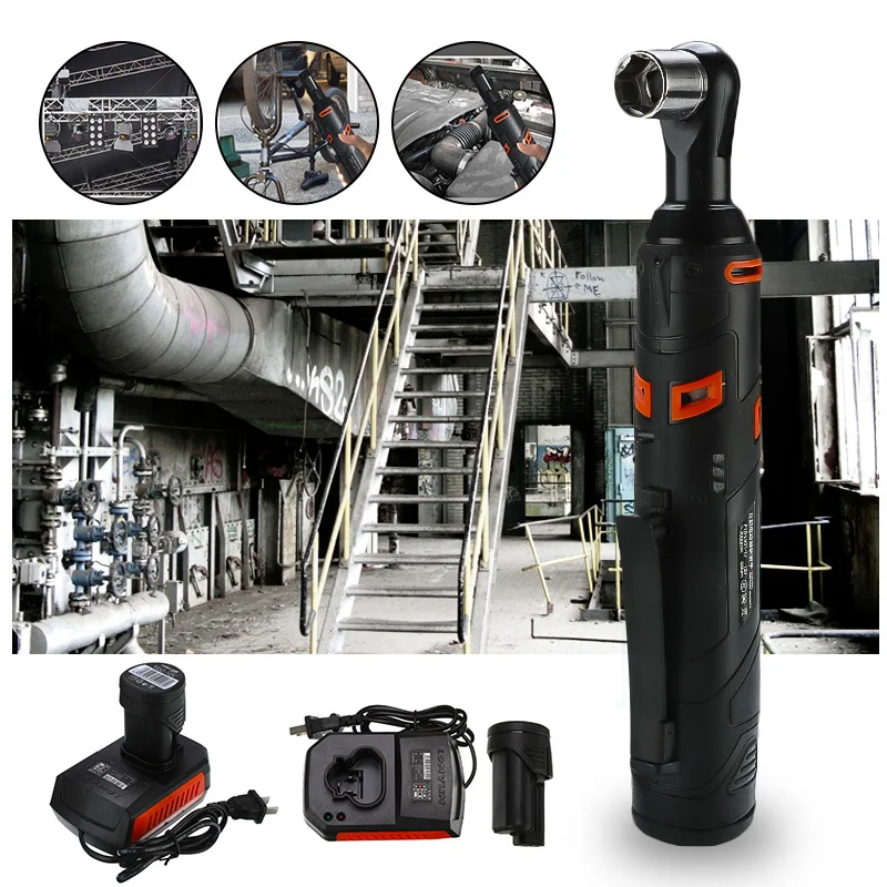 12 В Электрический гаечный ключ комплект 3/8 Аккумуляторный Трещоточный