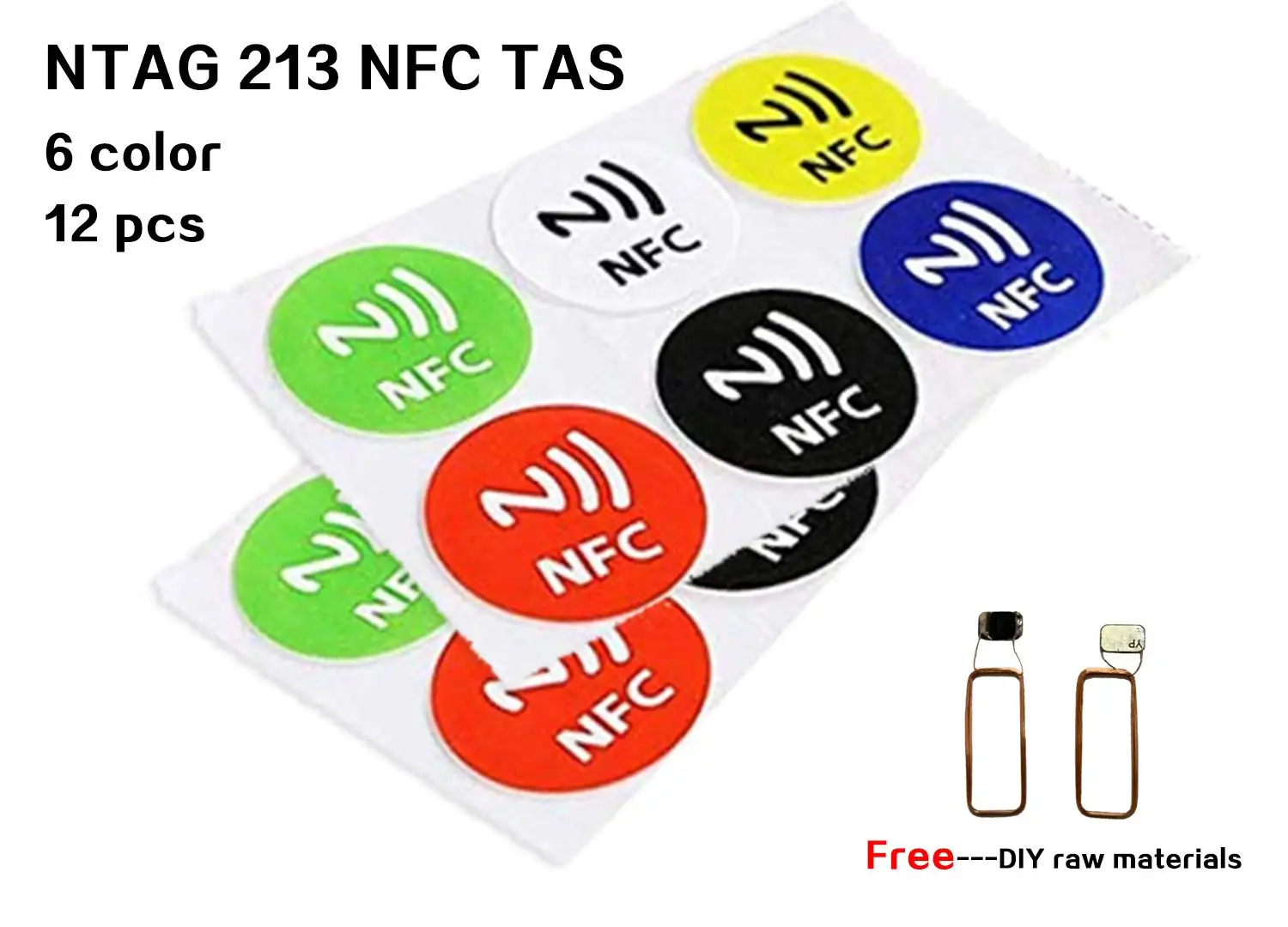 12 упаковок nfc меток наклейка s NTAG 213 RFID клейкая этикетка для всех телефонов Amiibo NFC