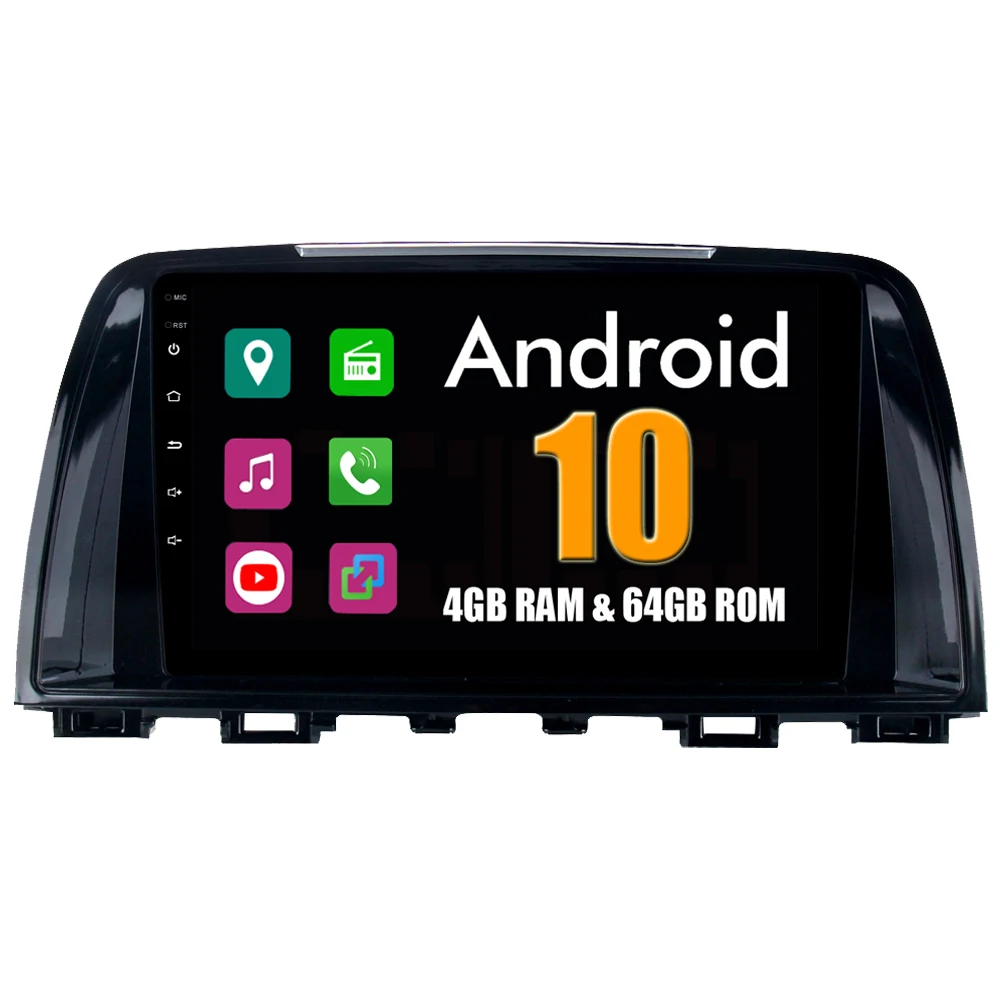 RoverOne для Mazda 6 Atenza 2013 2014 Android 10 Авторадио автомобильный мультимедийный плеер радио