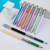 1pc adjustable dual head single head pencil lengthener extender holder sketch school painting writing tool for art supplies