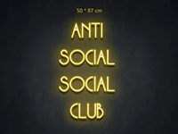 anti social club neon light sign for bar pub restaurant brighten brand home wall art decorations party