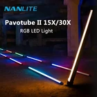 Ручсветильник студийный светильник Nanlite 15X 30X светодиодные трубки красный-зеленый-синий цвет Light Pavotube II X Series 2700K-12000K